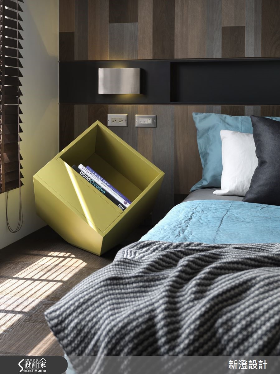 位於台中的 28 坪居所，格局 2 房 2 廳，設計師挹注隨